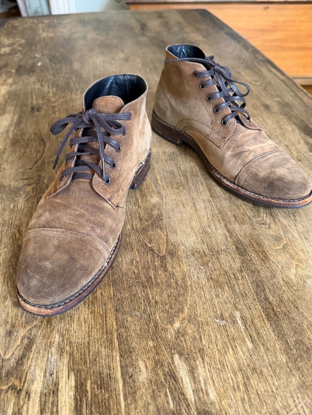 Thursday Boot Co Everyday Mocca Suede Cap Toe Chukka Boots Men’s 8 US Brown